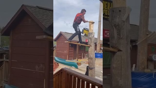 This is what it looks like to be a professional lumberjack athlete ? смотреть онлайн