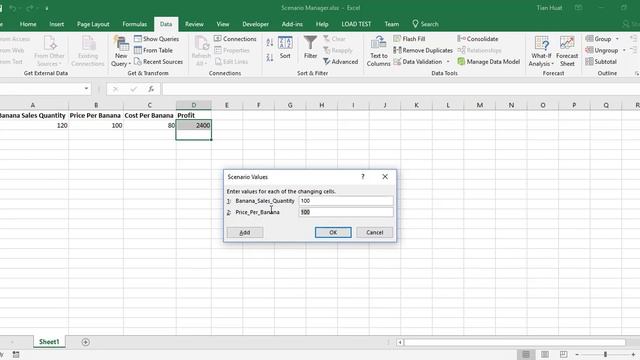 [Excel Analytics] What if Analysis - Scenario Manager смотреть онлайн