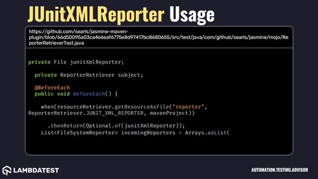org testng reporters JUnitXMLReporter with example смотреть онлайн
