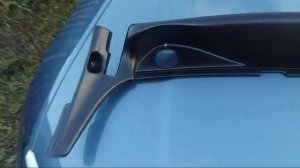 Накладка в проём стеклоочистителей (Жабо БЕЗ СКОТЧА) Рено Дастер | Renault Duster "АртФорм" с 2011