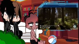 реакция персонажей на видео "два мужика и всё не оч🙄"//1/2 часть\\ смотреть на 2x (извините за звук