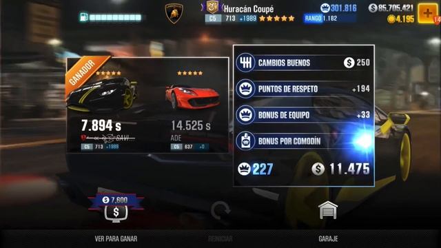 【CSR2】Huracan Coupe (elite 50) shift & tune for 7.894 смотреть онлайн