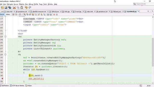30.TYBSC IT SEM 5 ENTERPRISE JAVA PRACTICAL (JPA GUESTBOOK APP) смотреть онлайн