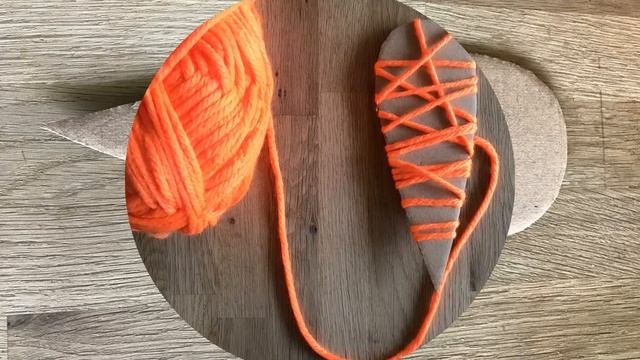Детская поделка из ниток - морковка смотреть онлайн