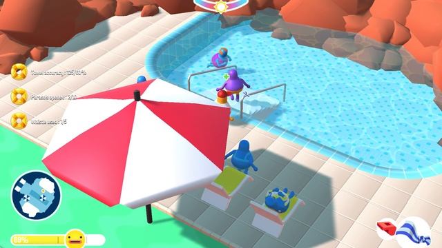 Pool Party Panic - Gameplay - World 1-1 смотреть онлайн