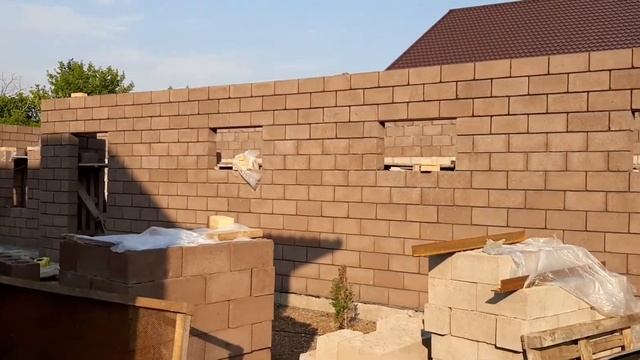 Кладка гаража,шлакоблок смотреть онлайн