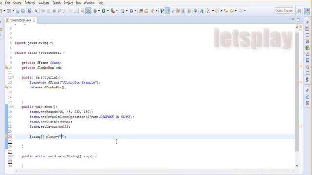 Video #67 - Java Swing Tutorial JComboBox Example смотреть онлайн