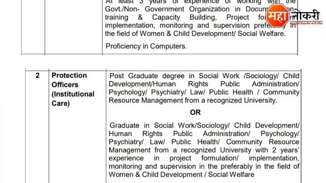 महाराष्ट्र राज्य बाल संरक्षण संस्था भरती | Mahila Bal Vikas Vibhag Bharti 2022 | WCD Bharti 2022 смотреть онлайн