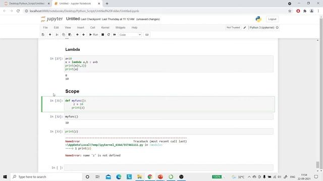 20. Variable's Scope for Python (Hindi) смотреть онлайн
