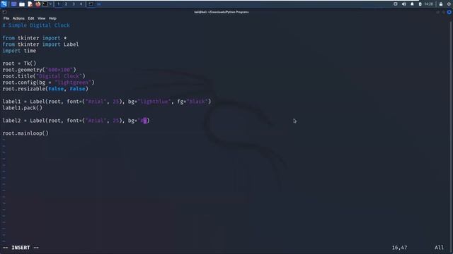 Simple Digital Clock GUI using Tkinter | Python Mini Project - Leisure Codes смотреть онлайн
