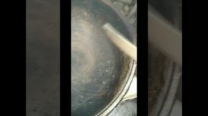 Как весело очистить казан от нагара /без химикатов/