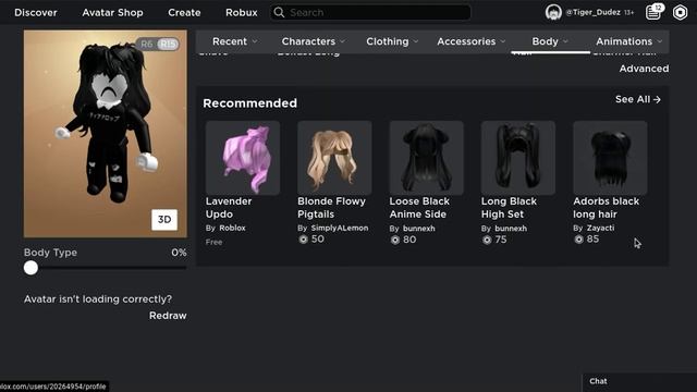 Roblox Emo avatar (girls) смотреть онлайн