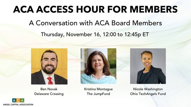 Upcoming Events - Fall 2023 at the Angel Capital Association смотреть онлайн