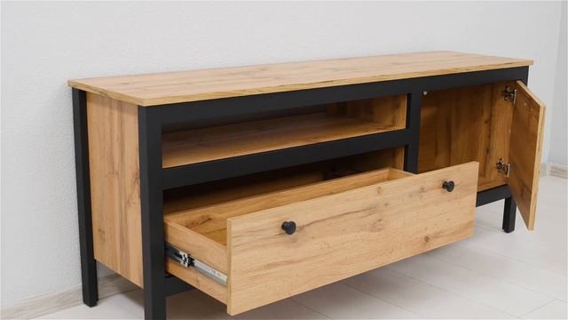 Тумба под телевизор длинная из коллекции LOFT (Лофт) RTV1D1S смотреть онлайн