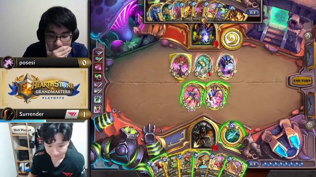 posesi vs Surrender - Semifinal - Hearthstone Grandmasters Asia-Pacific 2020 Season 1 - Playoffs смотреть онлайн