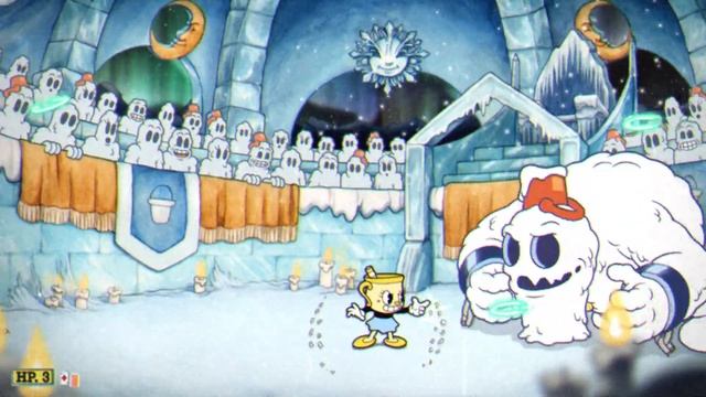 Cuphead DLC - Expert S Rank - Snow Cult Scuffle Boss Fight смотреть онлайн