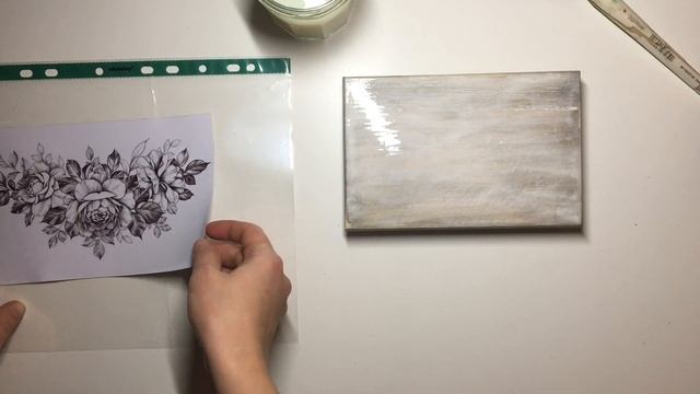 TRANSFERRING PHOTO ON TO COMPLEX BACKGROUND | DECOUPAGE TUTORIAL смотреть онлайн