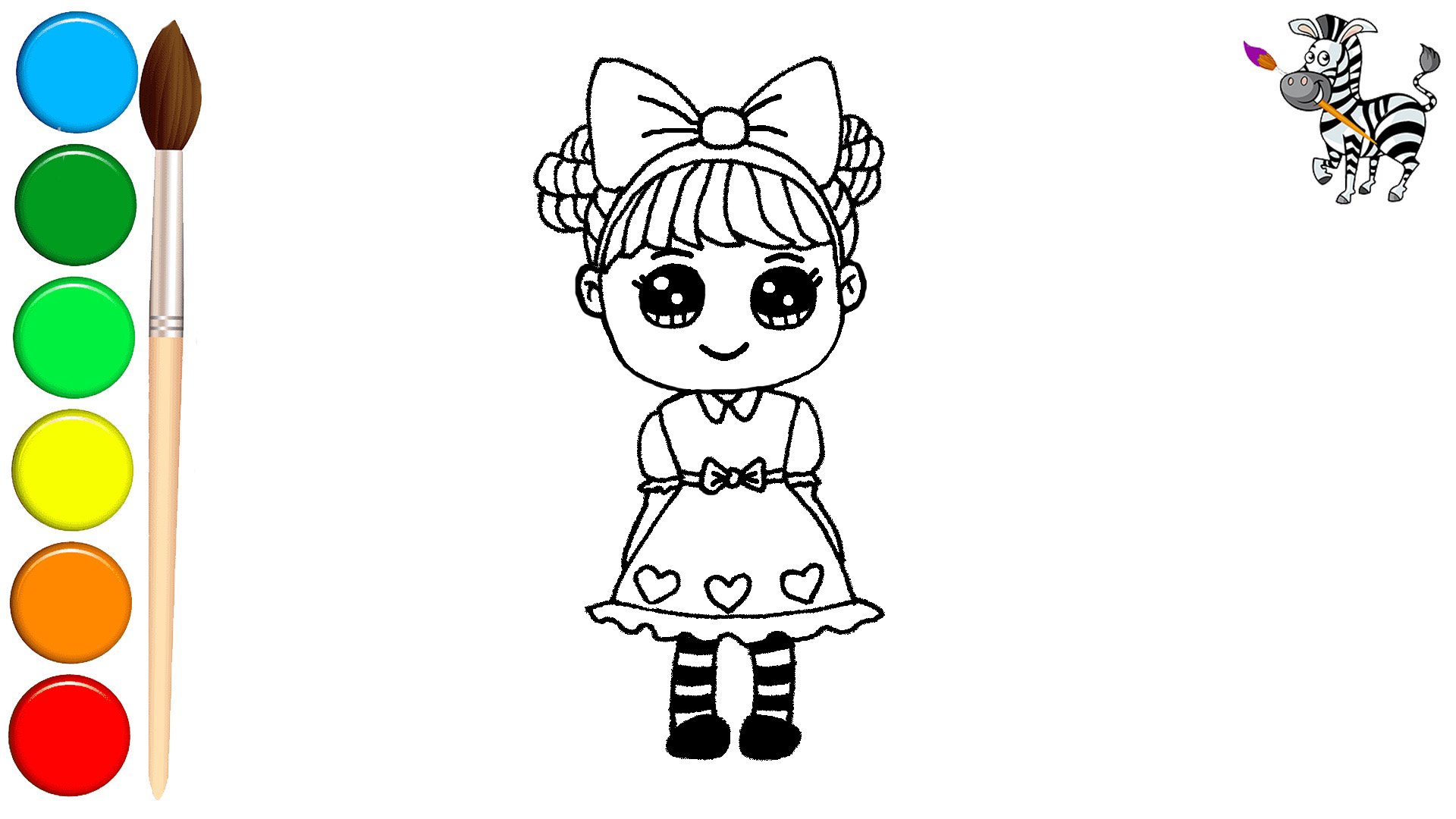 Как нарисовать милую девочку, куклу ✨? смотреть онлайн