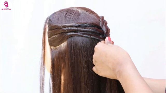 3 Simply pretty hairstyle - easy hairstyle for karwachauth | hairstyle with saree смотреть онлайн