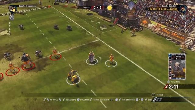 Blood bowl Undead 1 turn Touchdown смотреть онлайн