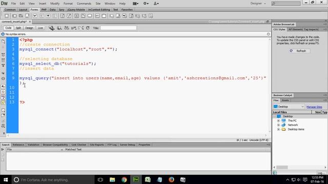 How to store and fetch data from mysql database using php смотреть онлайн