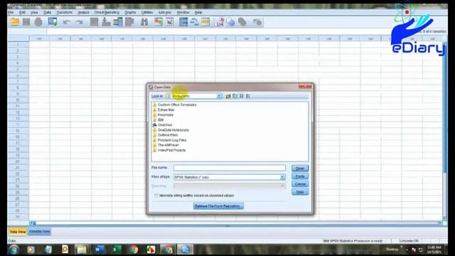 Import data from Microsoft Excel into SPSS смотреть онлайн