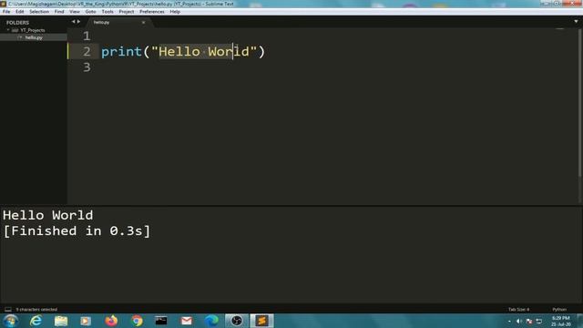 Python Programming Guide [PART-1] Hello World & Print Statement смотреть онлайн