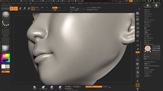 【ZBrush】DAZのベースカラーからディスプレイスメントを作ってディティールを転写する смотреть онлайн