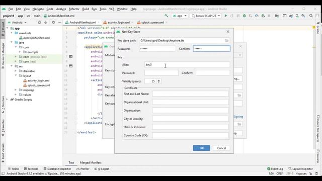 key store generation in android studio -Tamil смотреть онлайн