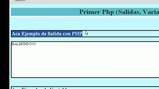 Programacion PHP Video 2.2 смотреть онлайн