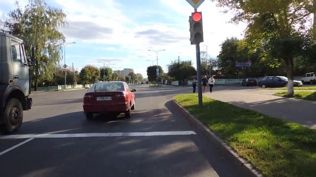 город Орша.Поездка в кабине автобуса №2 Андреевщина - Водоканал .часть 1 смотреть онлайн