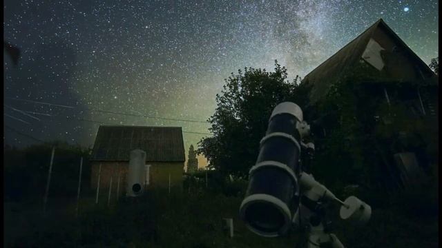Таймлапс млечного пути. Красивый ночной таймлапс. Гиперлапс