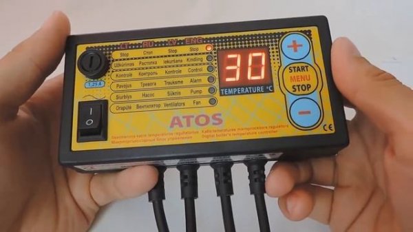 ATOS АТОС инструкция по эксплуатации автоматики для твердотопливного котла