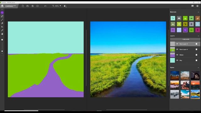 NVIDIA Canvas Tutorial & Walkthrough | Use AI to Create Amazing Images in the NVIDIA Canvas Beta смотреть онлайн