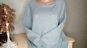 Платье спицами регланом сверху/обзор