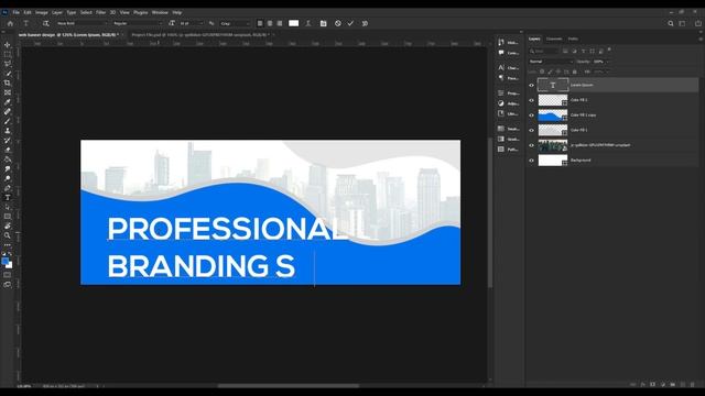 How to Make a Professional Web Banner Design in Photoshop смотреть онлайн