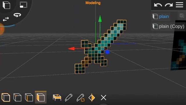Remaking a Minecraft Sword model on android using Prisma3D / Free Download .obj смотреть онлайн