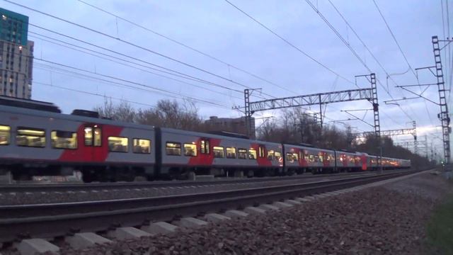 Электропоезд ЭС2Г-091+ЭС2Г-094 Ласточка сообщением Тверь - Москва смотреть онлайн