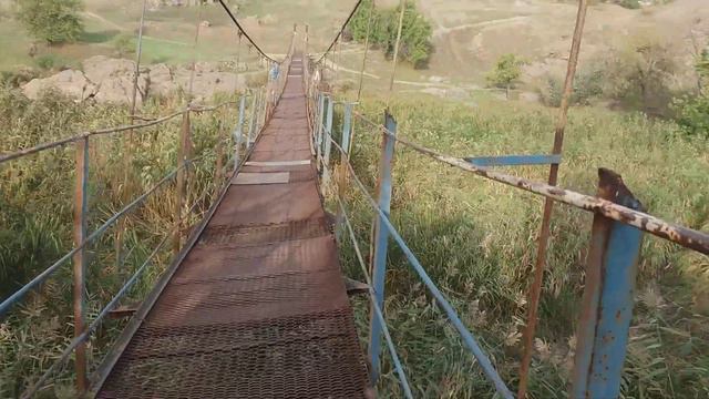 Кривой Рог Карачуны Весячий мост.через реку Ингулец. смотреть онлайн