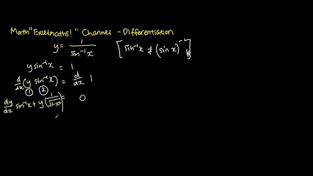 Derivative of 1/inverse sin x смотреть онлайн