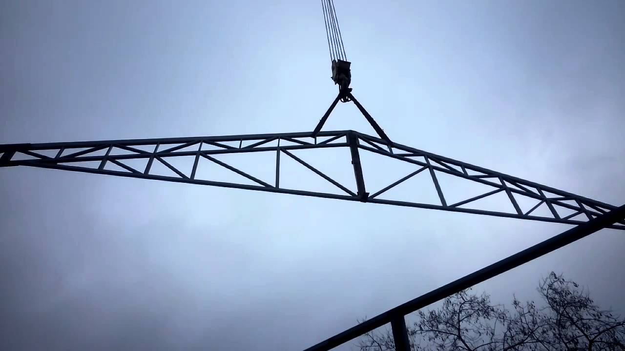 Монтаж металлических ферм смотреть онлайн