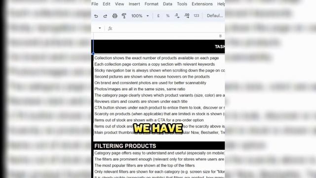 Ecommerce Check List