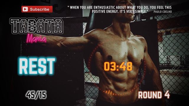 HiiT Workout Song W/ TIMER - 45/15 - French TABATAMANIA