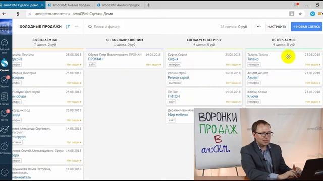 Как устроены воронки продаж в AmoCRM? [amoperm] смотреть онлайн