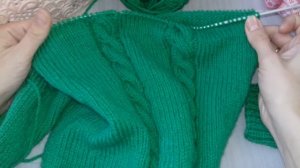 МК Джемпер детский вязанный спицами на возраст 2-3 года. Простой в исполнении свитер.