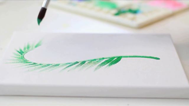DIY Palm Leaf Art // Minimalist Design смотреть онлайн