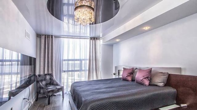 Дизайн натяжных потолков в спальне смотреть онлайн