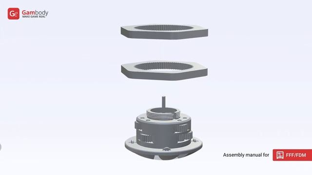 Martian Flying Saucer 3D Printing Model | Assembly By Gambody