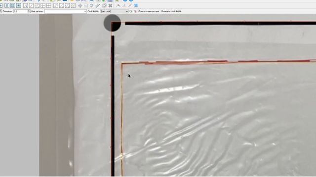 Процесс снятия лекало и резки 