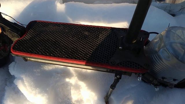 электросамокат зимой, утепление самоката. смотреть онлайн